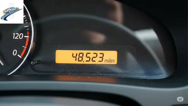 Exemplo de quilometragem de um carro seminovo, evidenciando seu uso moderado