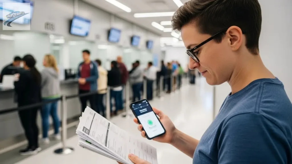 Etapas presenciais da habilitação como biometria e exames.